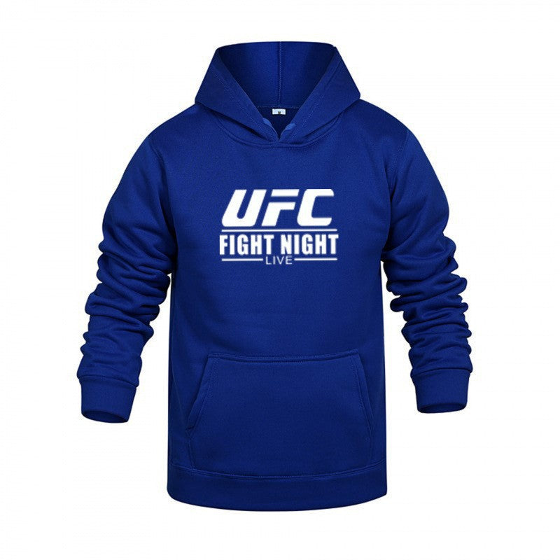 Trendy UFC Letter Print Casual Hoodie for Men, Long Sleeve,Sweatshirt