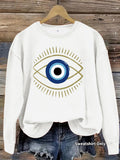 Loose velvet sweatshirt