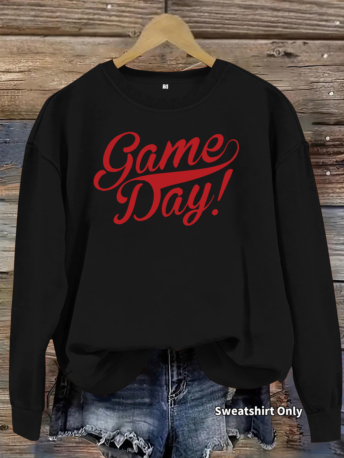 Printed loose women's fleece hoodie