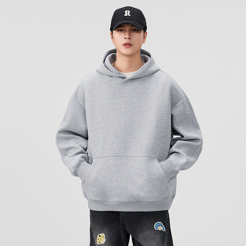 Men's Heavyweight Pullover Hooded Sweatshirt Relaxed Fit Casual Top