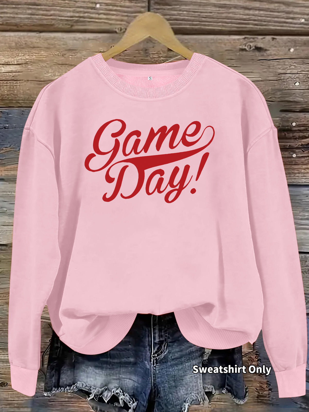 Printed loose women's fleece hoodie