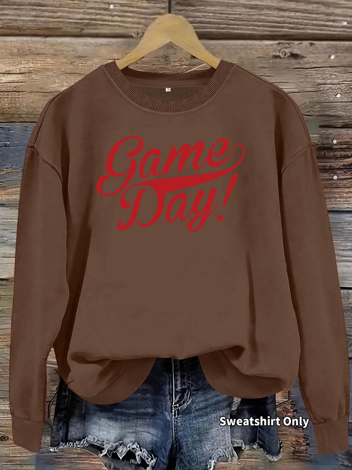 Printed loose women's fleece hoodie