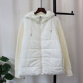 Hooded loose zipper jacket for women