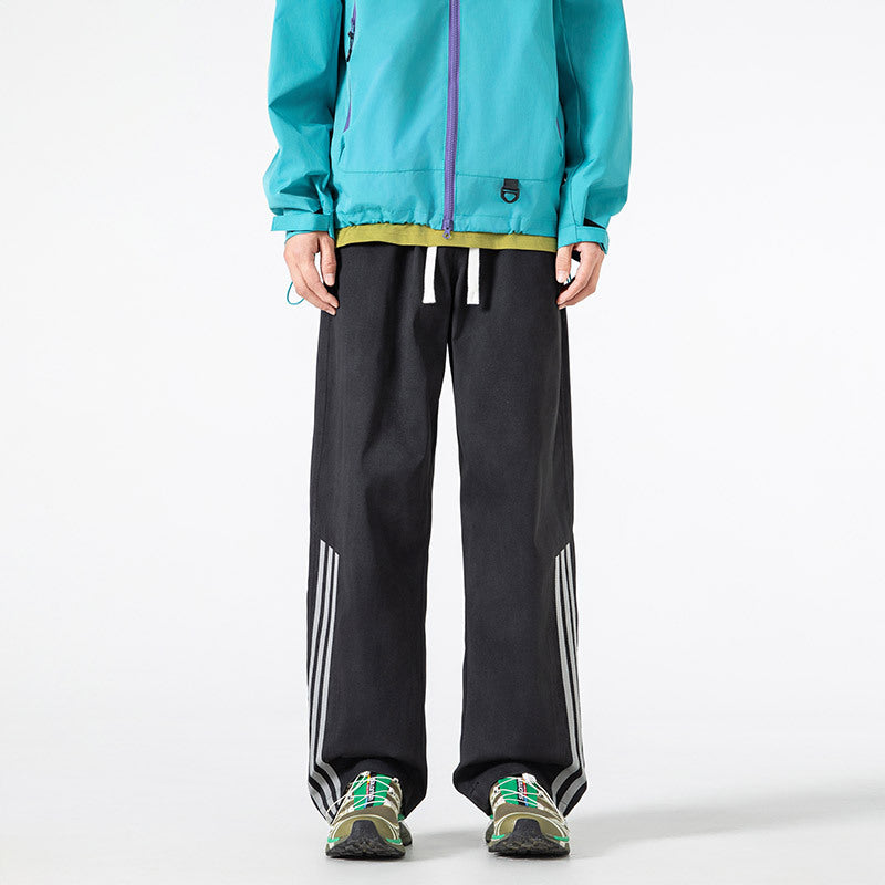 Casual Streetwear Pants with Tie-Dye Drip Effect Slimming and Flowy Loose Trousers