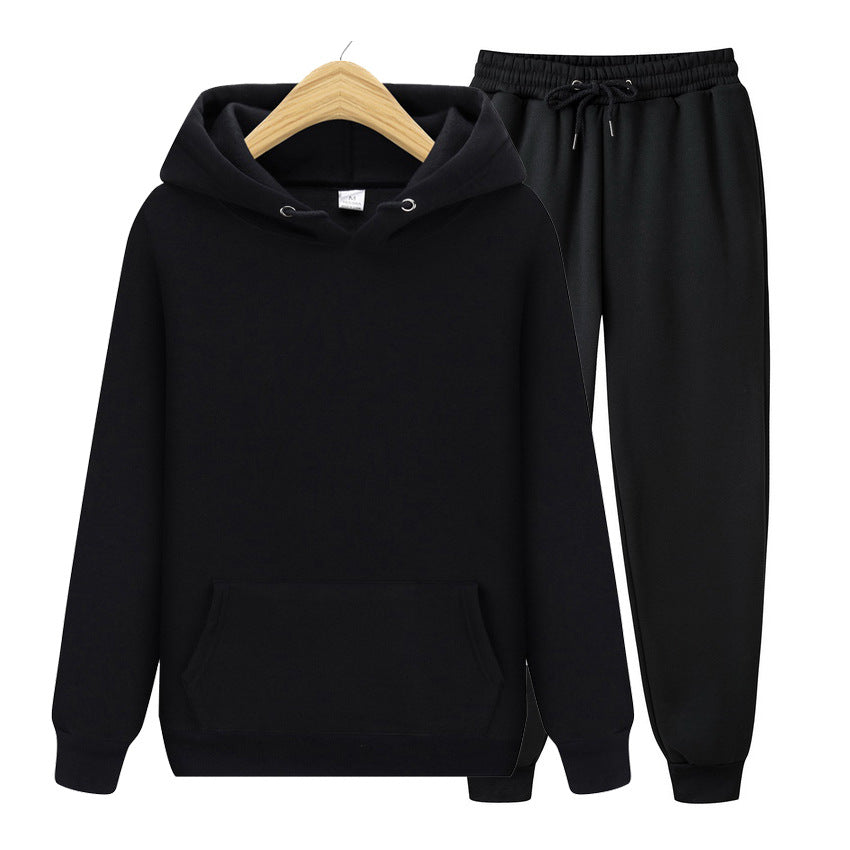Men's Solid Color Thickened Hoodie Sweatshirt Casual Pullover Unisex Top