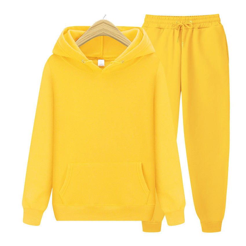 Men's Solid Color Thickened Hoodie Sweatshirt Casual Pullover Unisex Top