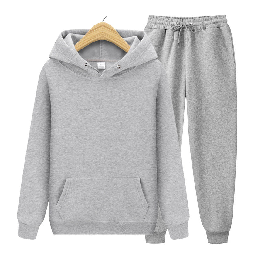 Men's Solid Color Thickened Hoodie Sweatshirt Casual Pullover Unisex Top