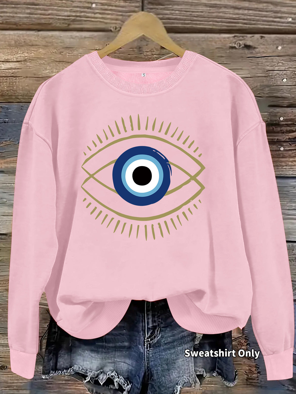 Loose velvet sweatshirt