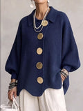 V-neck long sleeved women's top jacket