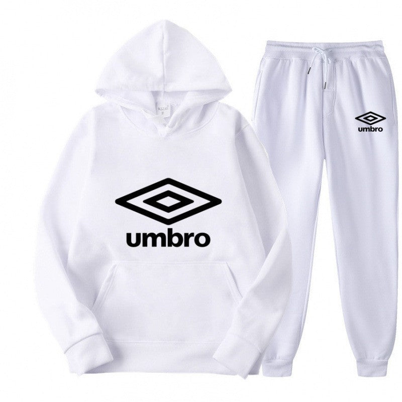 Sporty Hoodie and Pants Set for Men, Streetwear Casual Printed Hooded Sweatshirt  Joggers, Two-Piece