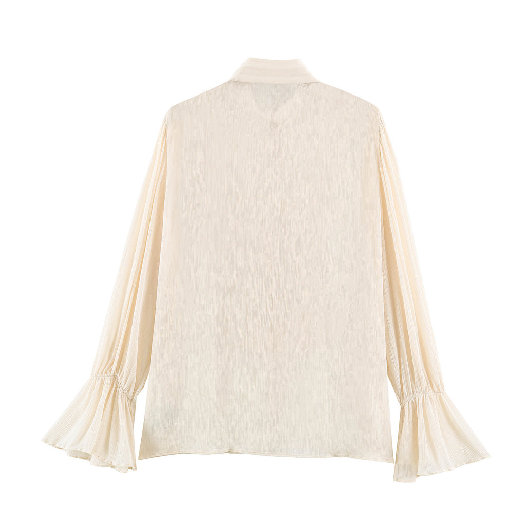Rope knot long sleeved shirt