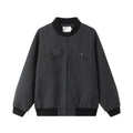 Color-Block Spliced Multi-Pocket Relaxed Baseball Collar Workwear Jacket