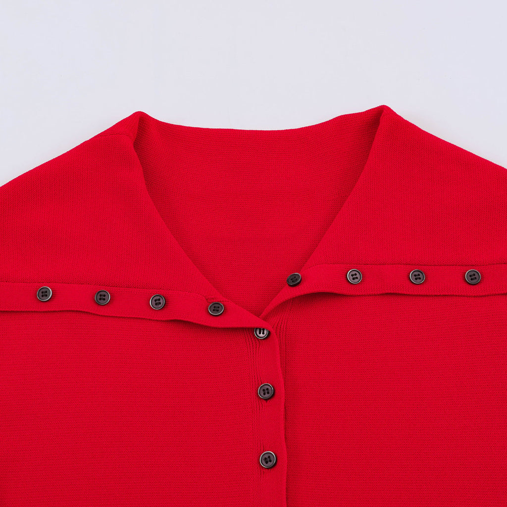 Collar single breasted top