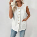 Women's Sleeveless Elegant Chanel-Style Cardigan Vest