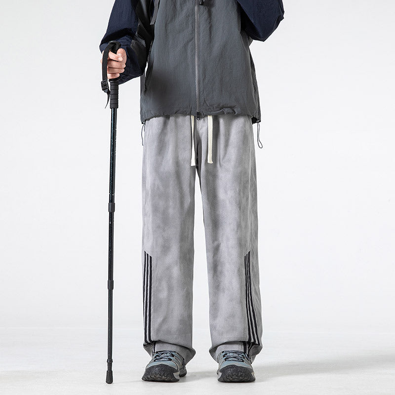 Casual Streetwear Pants with Tie-Dye Drip Effect Slimming and Flowy Loose Trousers