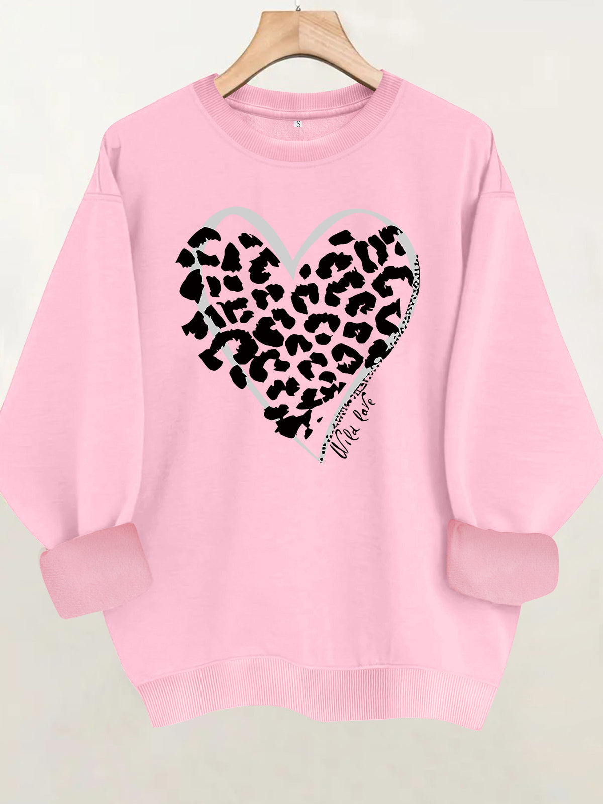 Round neck fleece hoodie