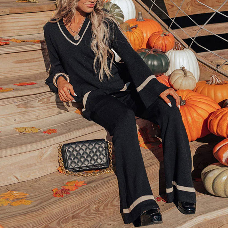 Long Sleeve Color Block Pants