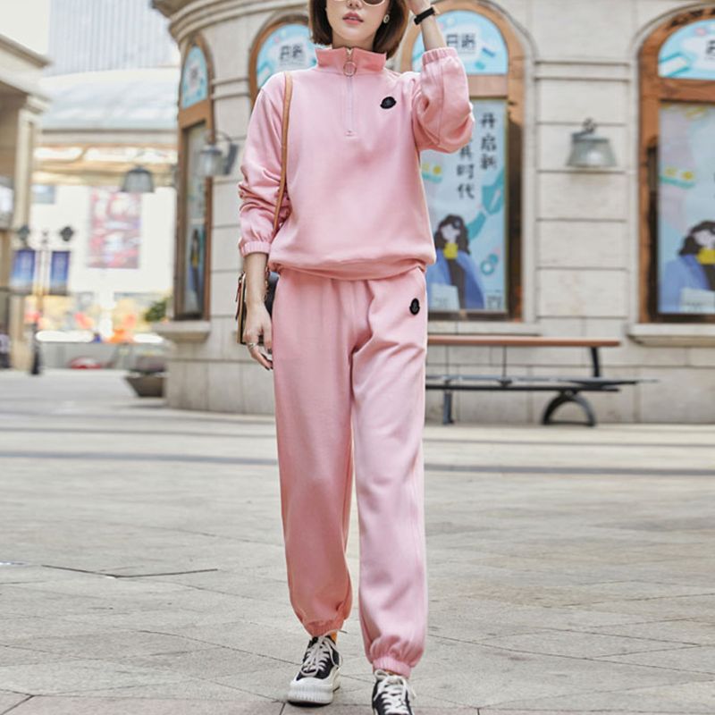 Sportswear Set for Women Spring Autumn Loose Plus Size Hoodie Casual Fashion Sweatpants Youthful Two-Piece Set