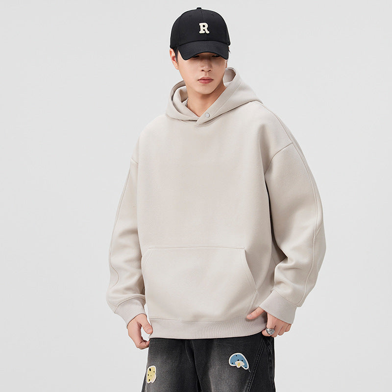 Men's Heavyweight Pullover Hooded Sweatshirt Relaxed Fit Casual Top