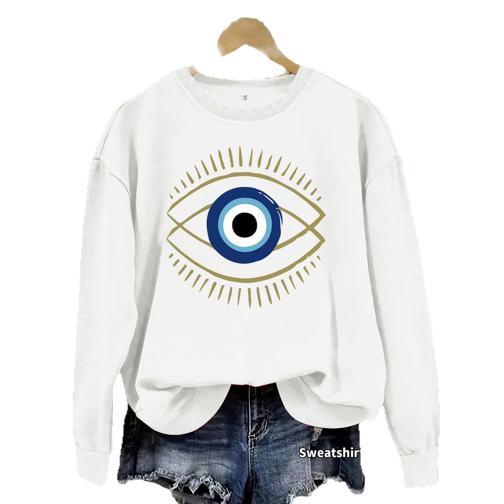 Loose velvet sweatshirt