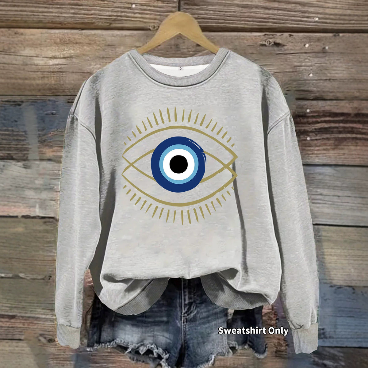 Loose velvet sweatshirt