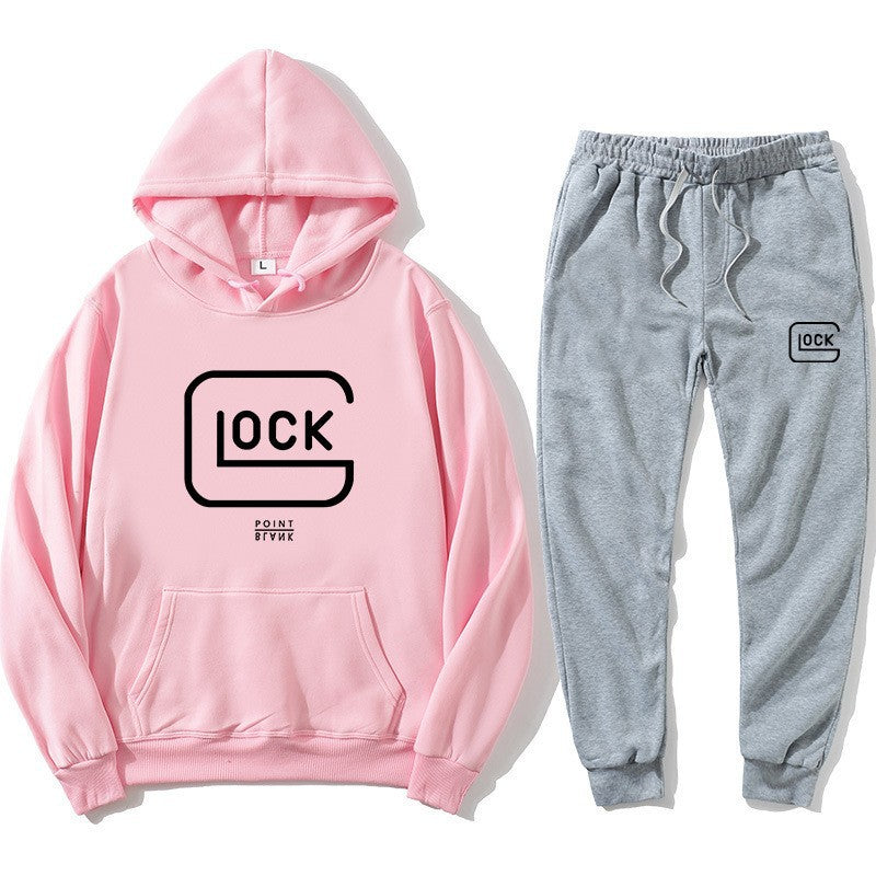 Streetwear Hooded Crewneck Sweatshirt for Men, Casual Warm Hoodie