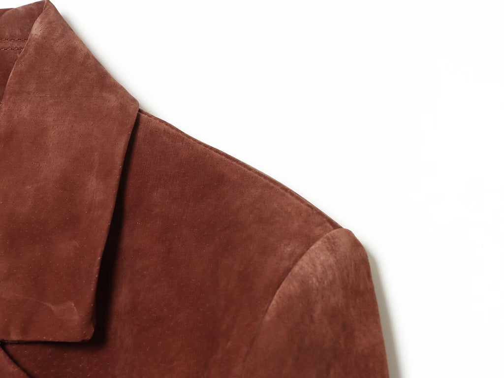 Tailored lapel suit jacket