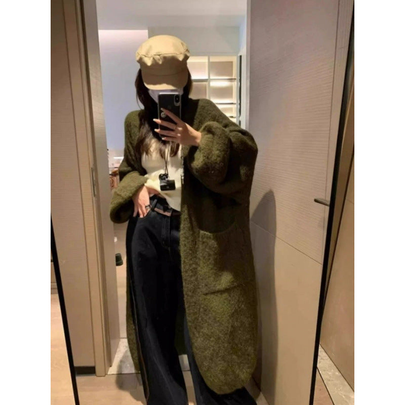 Autumn and winter thick loose sweater jacket