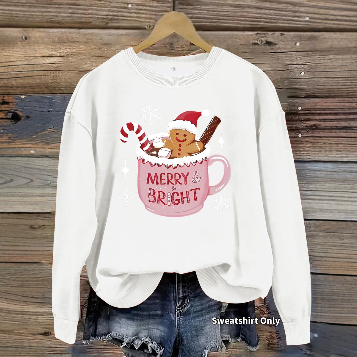 Loose velvet sweatshirt