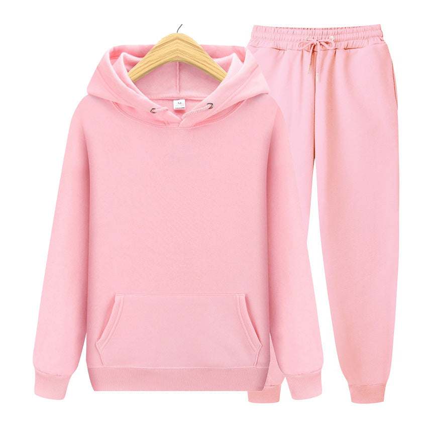 Men's Solid Color Thickened Hoodie Sweatshirt Casual Pullover Unisex Top