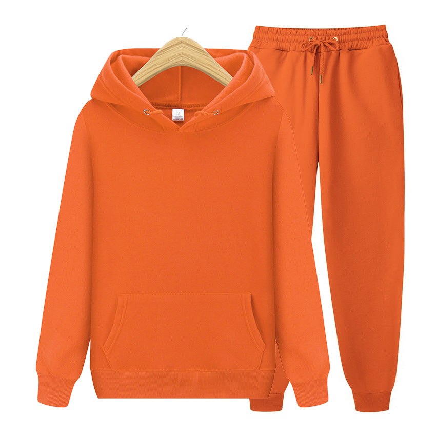 Men's Solid Color Thickened Hoodie Sweatshirt Casual Pullover Unisex Top