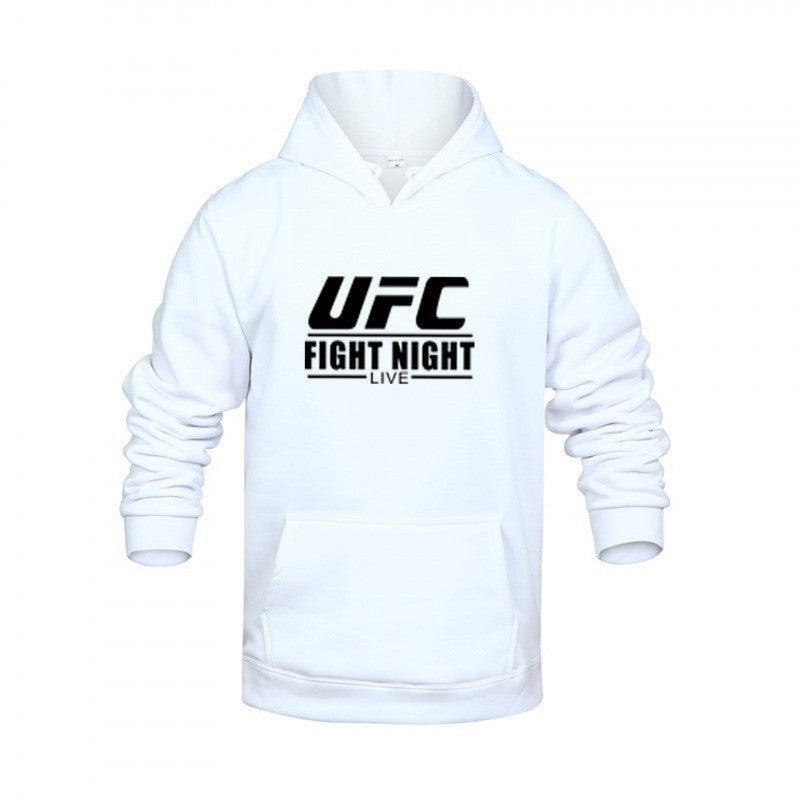 Trendy UFC Letter Print Casual Hoodie for Men, Long Sleeve,Sweatshirt
