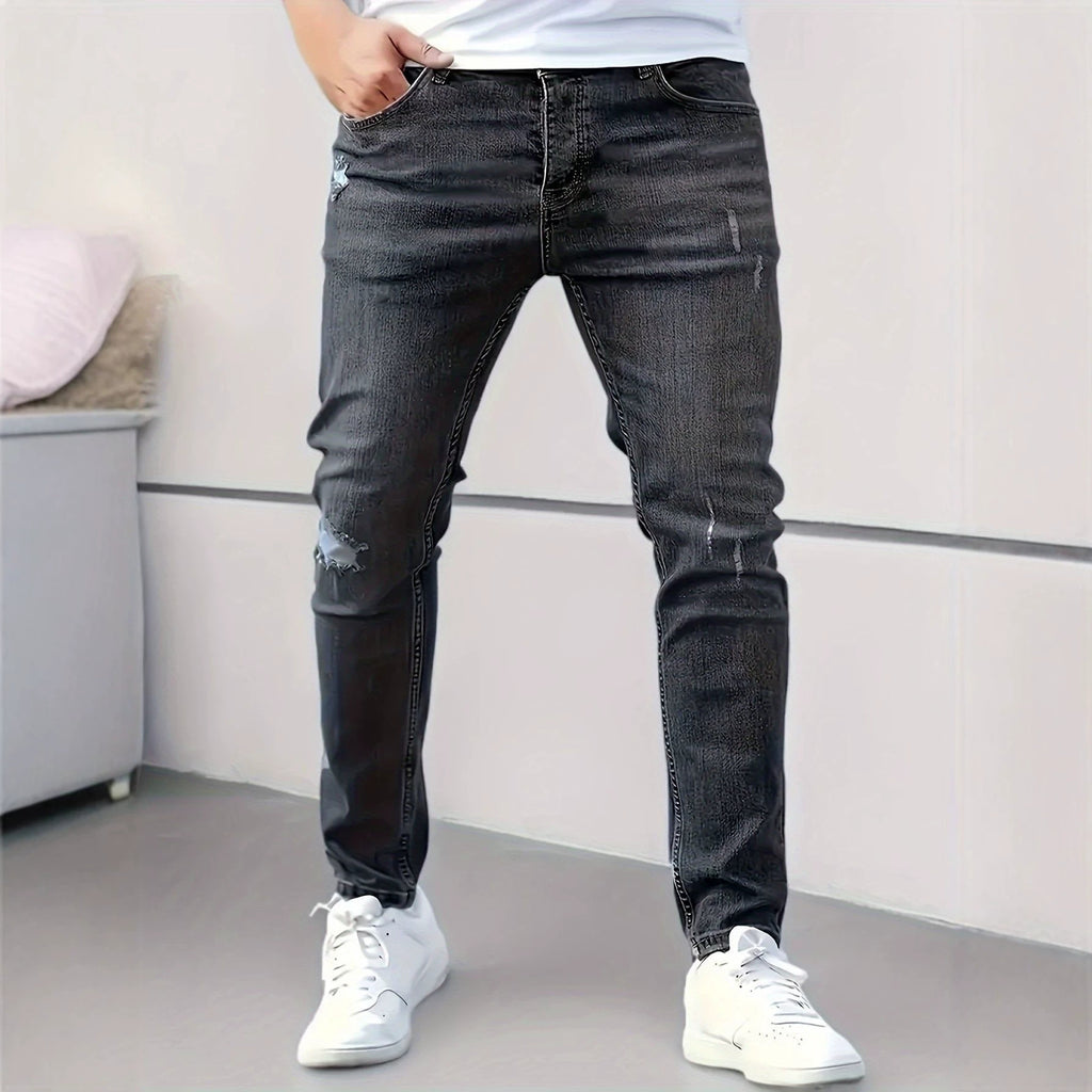 Style Summer Slim Fit Skinny Jeans for Men Fashion Casual Denim Pants