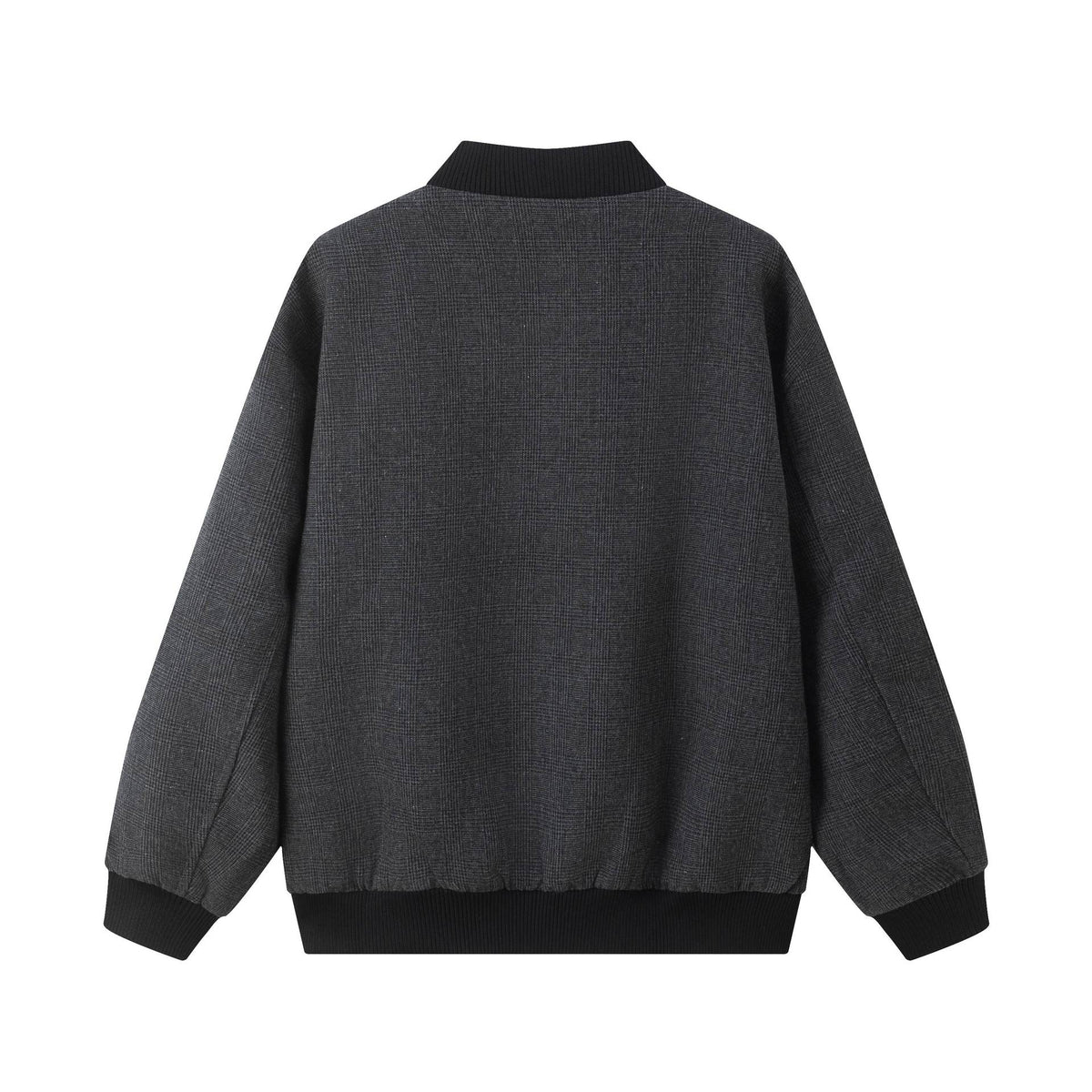 Color-Block Spliced Multi-Pocket Relaxed Baseball Collar Workwear Jacket