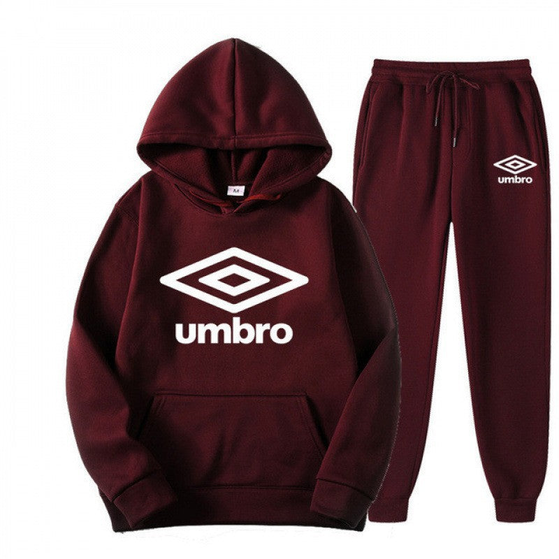 Sporty Hoodie and Pants Set for Men, Streetwear Casual Printed Hooded Sweatshirt  Joggers, Two-Piece