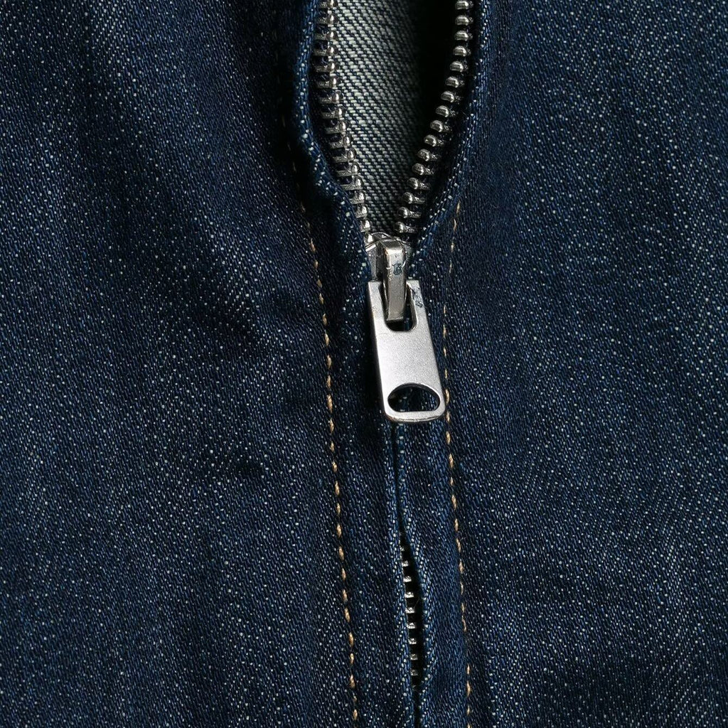 Button embellished denim jacket