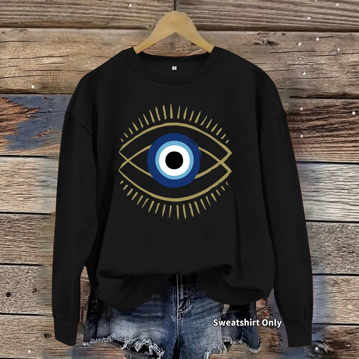 Loose velvet sweatshirt