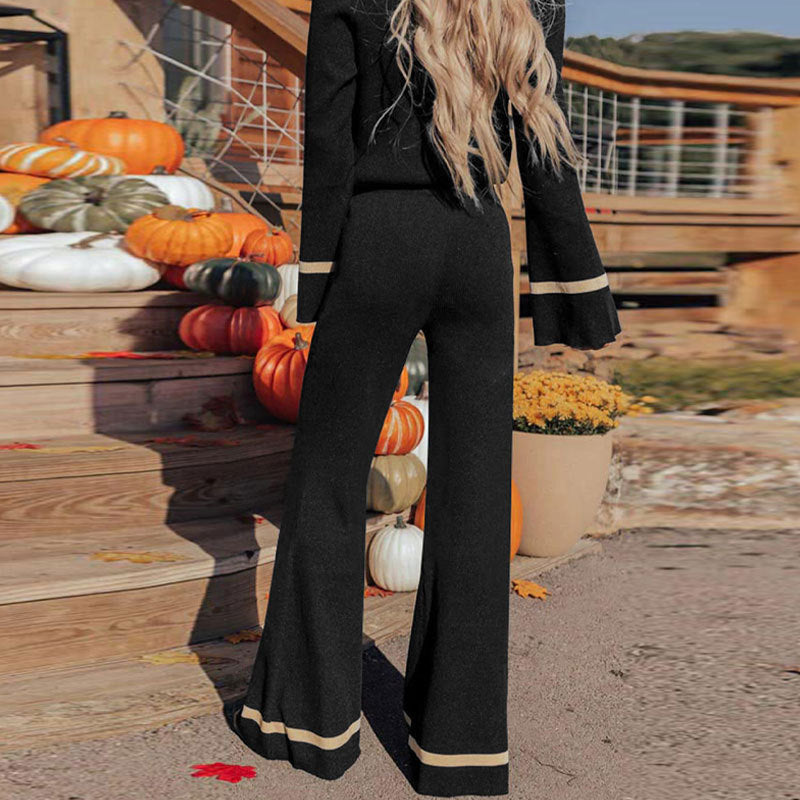 Long Sleeve Color Block Pants
