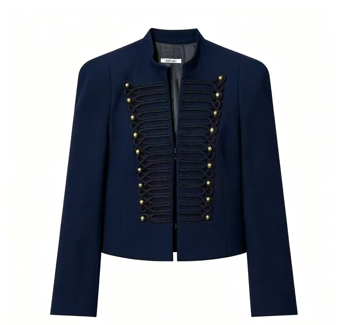 Versatile slim fit suit jacket with shoulder pads