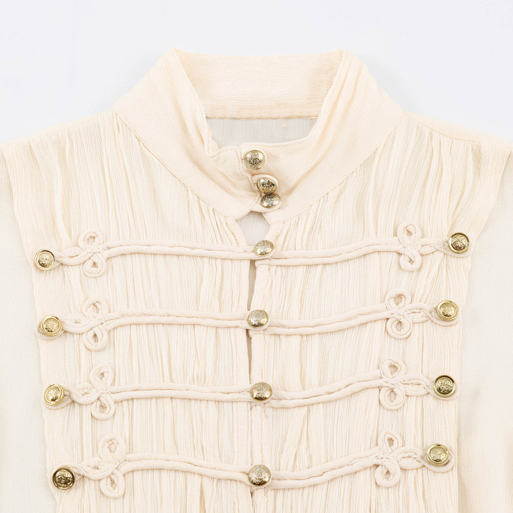 Rope knot long sleeved shirt