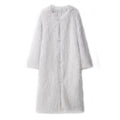 Long V-neck long sleeved jacket