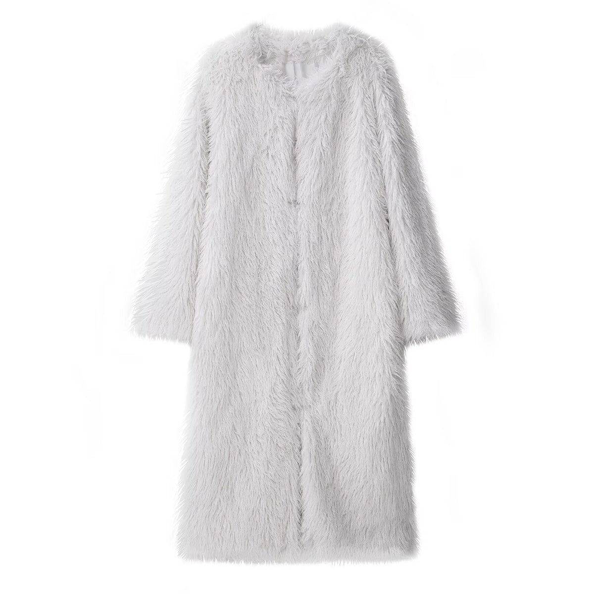 Long V-neck long sleeved jacket