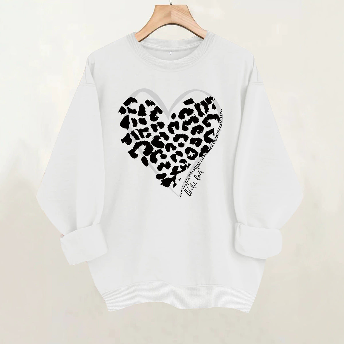 Round neck fleece hoodie