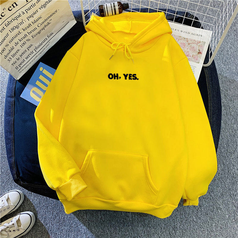 Women's Fleece-Lined Hooded Sweatshirt, Loose Fit Jacket
