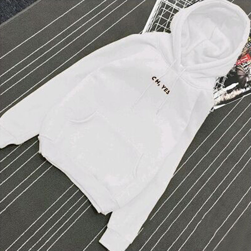 Women's Fleece-Lined Hooded Sweatshirt, Loose Fit Jacket