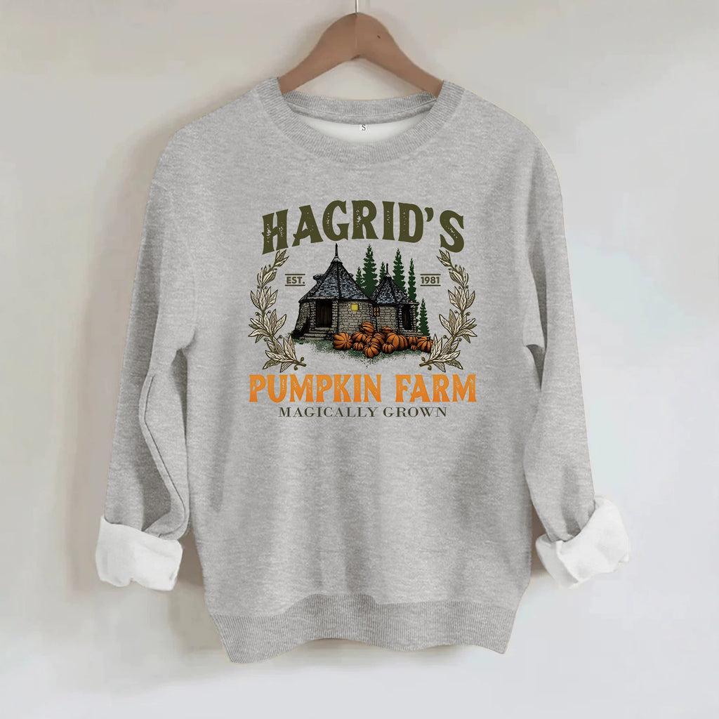 Pattern printed round neck fleece hoodie