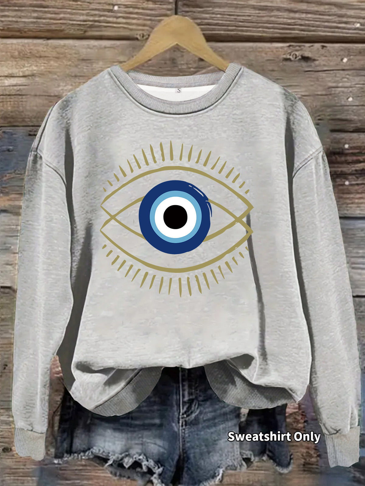 Loose velvet sweatshirt