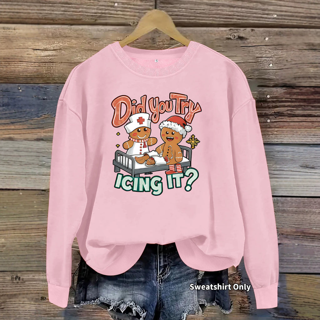 Round neck fleece sweatshirt sports sweatshirt