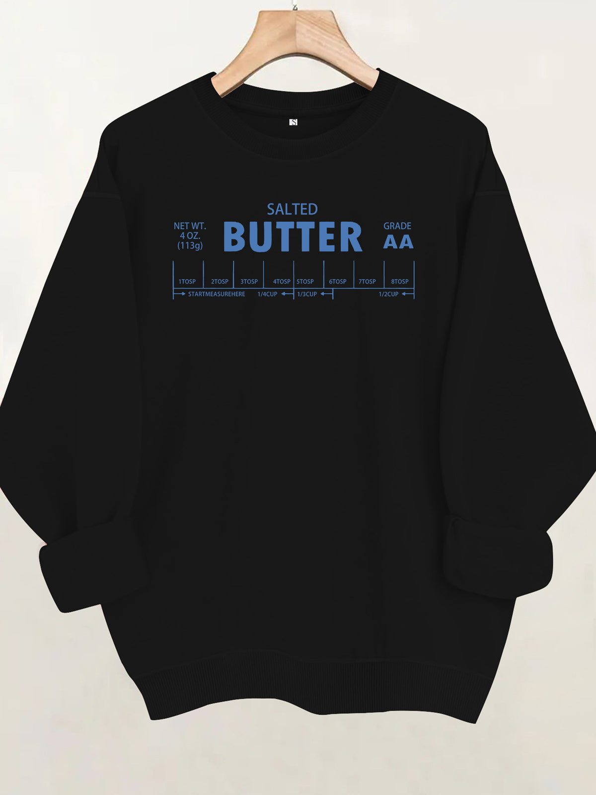 Round neck fleece hoodie