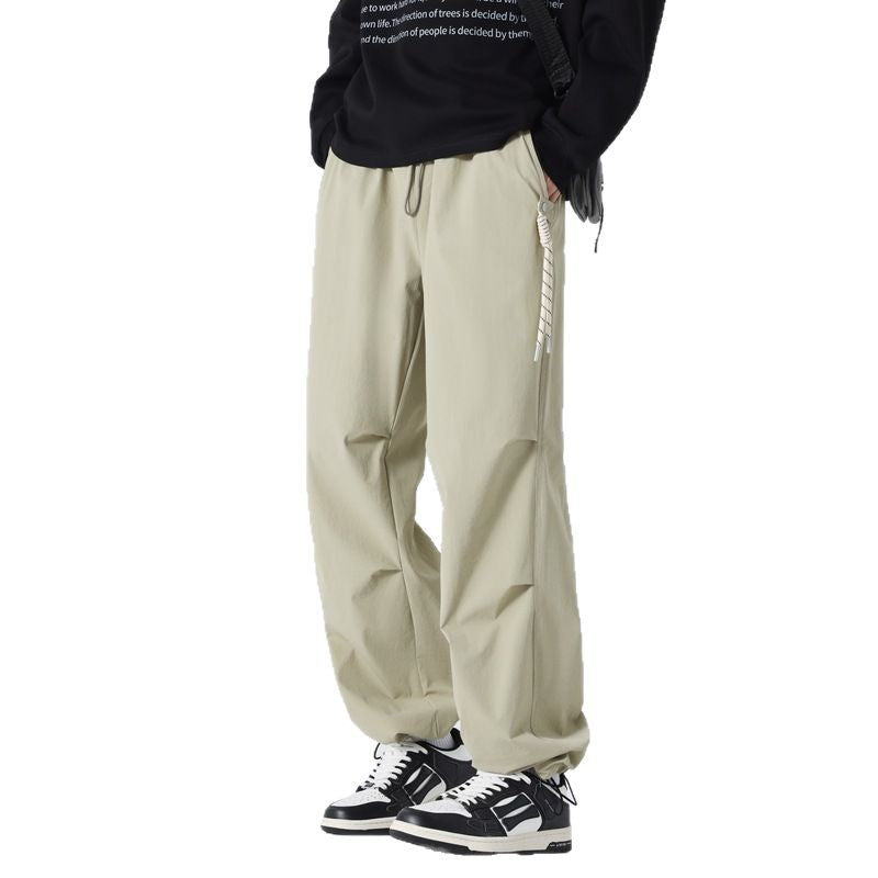 Casual Pants Men Outdoor Waterproof Double Pocket Hiking Trousers Spring Autumn Durable Wrinkle-Resistant Cargo Pants Male